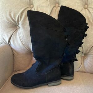 Girls tall black boots